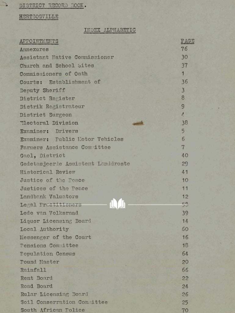 Hertzogville_History