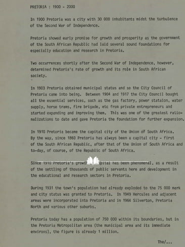 Pretoria-Growth-and-History-from-the-1900s
