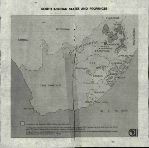 South Africa Foundation Map